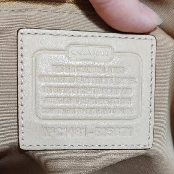 SALE! Authentic Coach Peyton Saffiano Cora Leather Domes Satchel W Strap - Picture 13 of 14